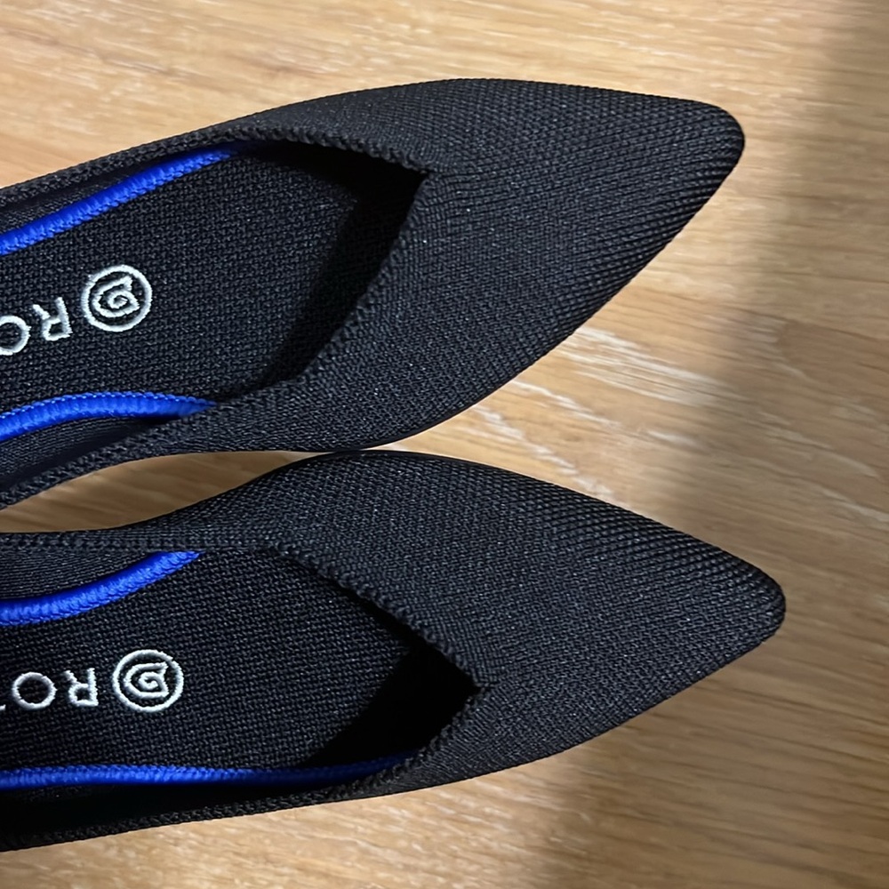 Rothy's Black pointed toe flats - Picture 5 of 10